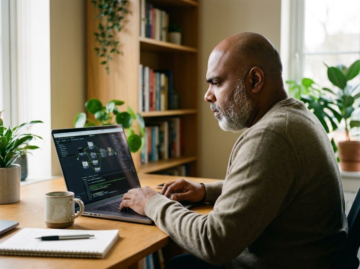 Professional agency engineer building workflow automation